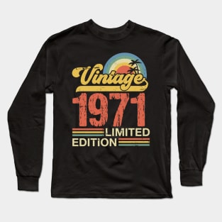 Retro vintage 1971 limited edition Long Sleeve T-Shirt